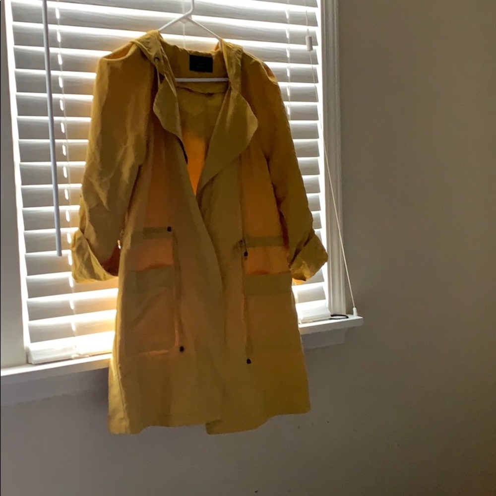 Long hooded utility coat